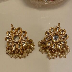 Set of Indian bangles and earrings